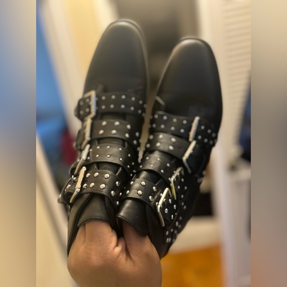 Studded strap ankle boots size 10 NWOT - Picture 2 of 5